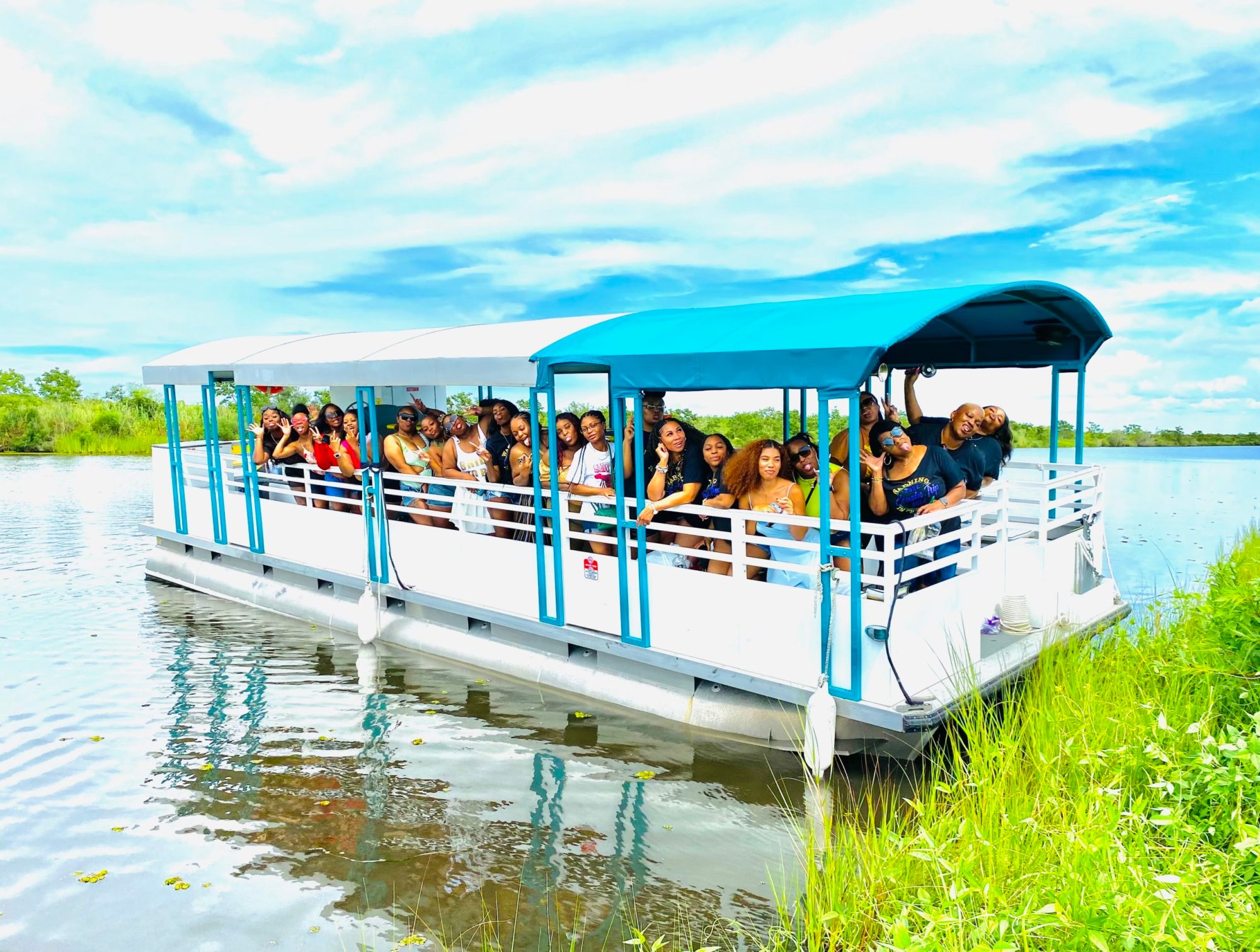 a boat parked next to a body of water